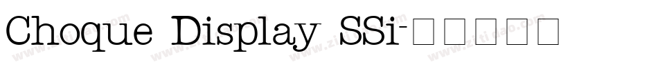 Choque Display SSi字体转换